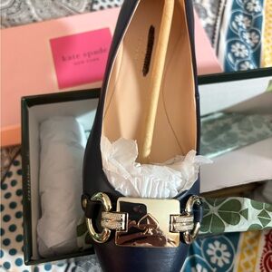 Kate Spade Phoebe Loafers with Gold Accent